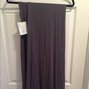 Lularoe Maxi Skirt XLarge BNWT dark gray